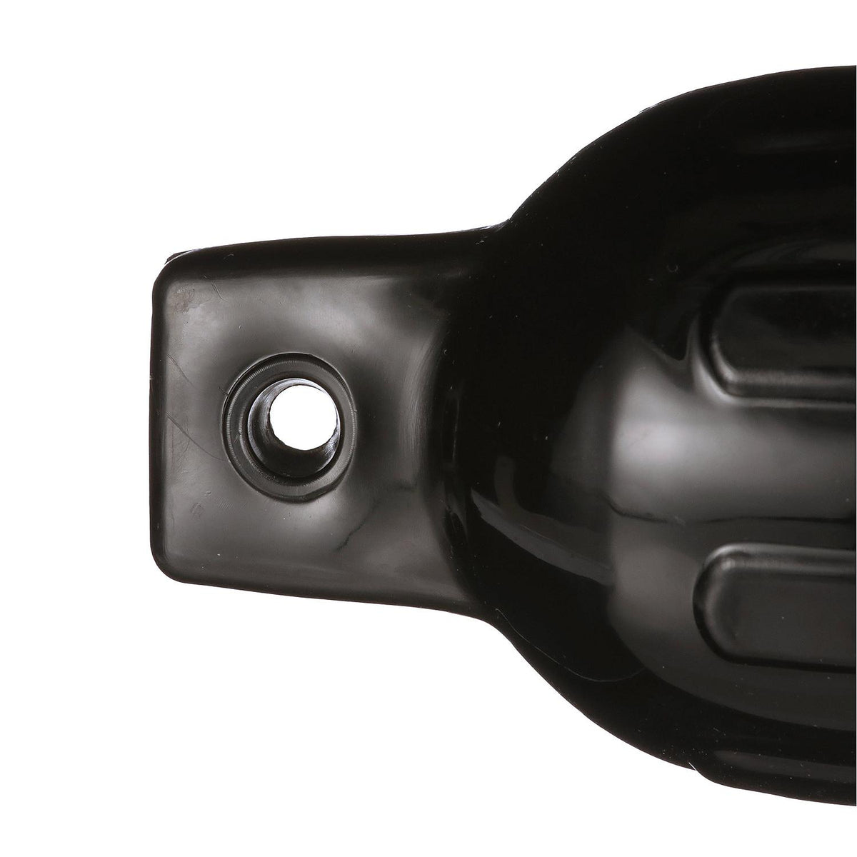 Seachoice 79041 Twin Eye Ribbed Fender, Black, 4.5 x 16″