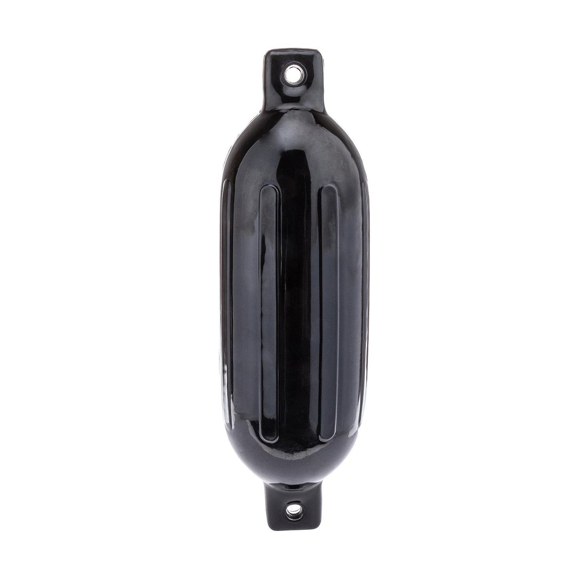 Seachoice 79061 Twin Eye Ribbed Fender, Black, 6.5 x 23″