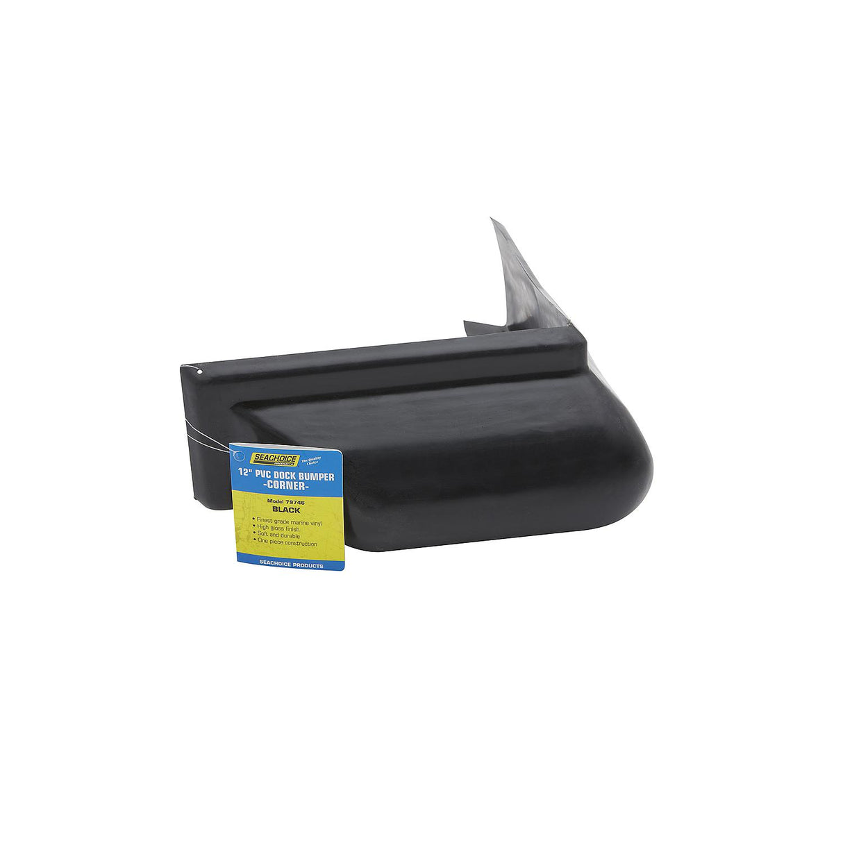 Seachoice 79746 Dock Bumper Corner, 10″, Black