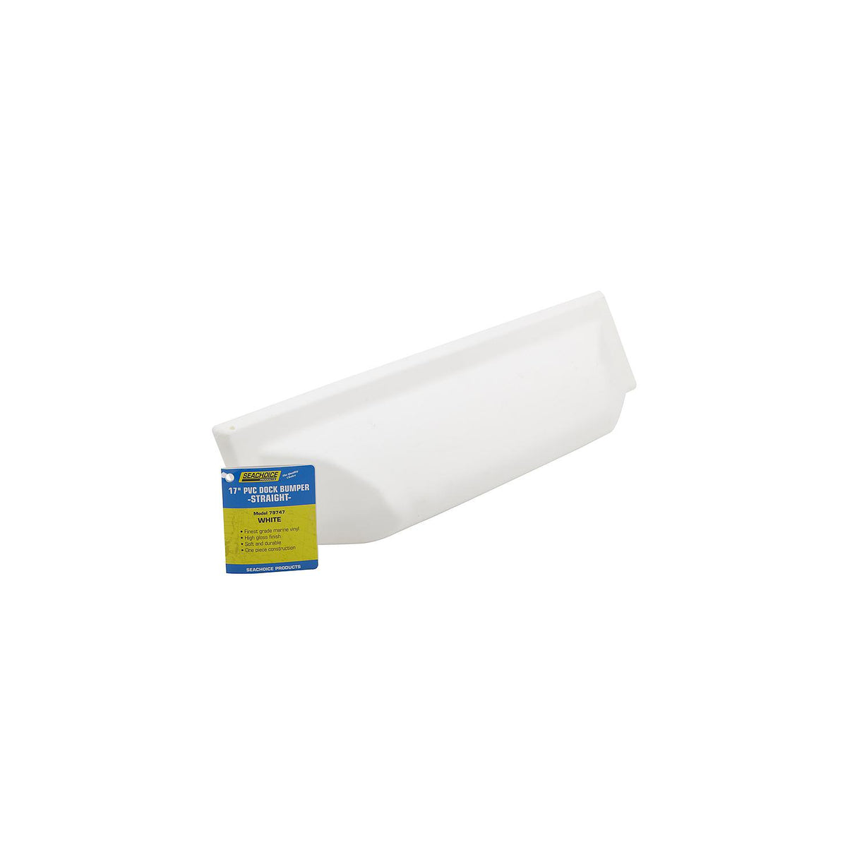 Seachoice 79747 Dock Bumper Straight, 17", White