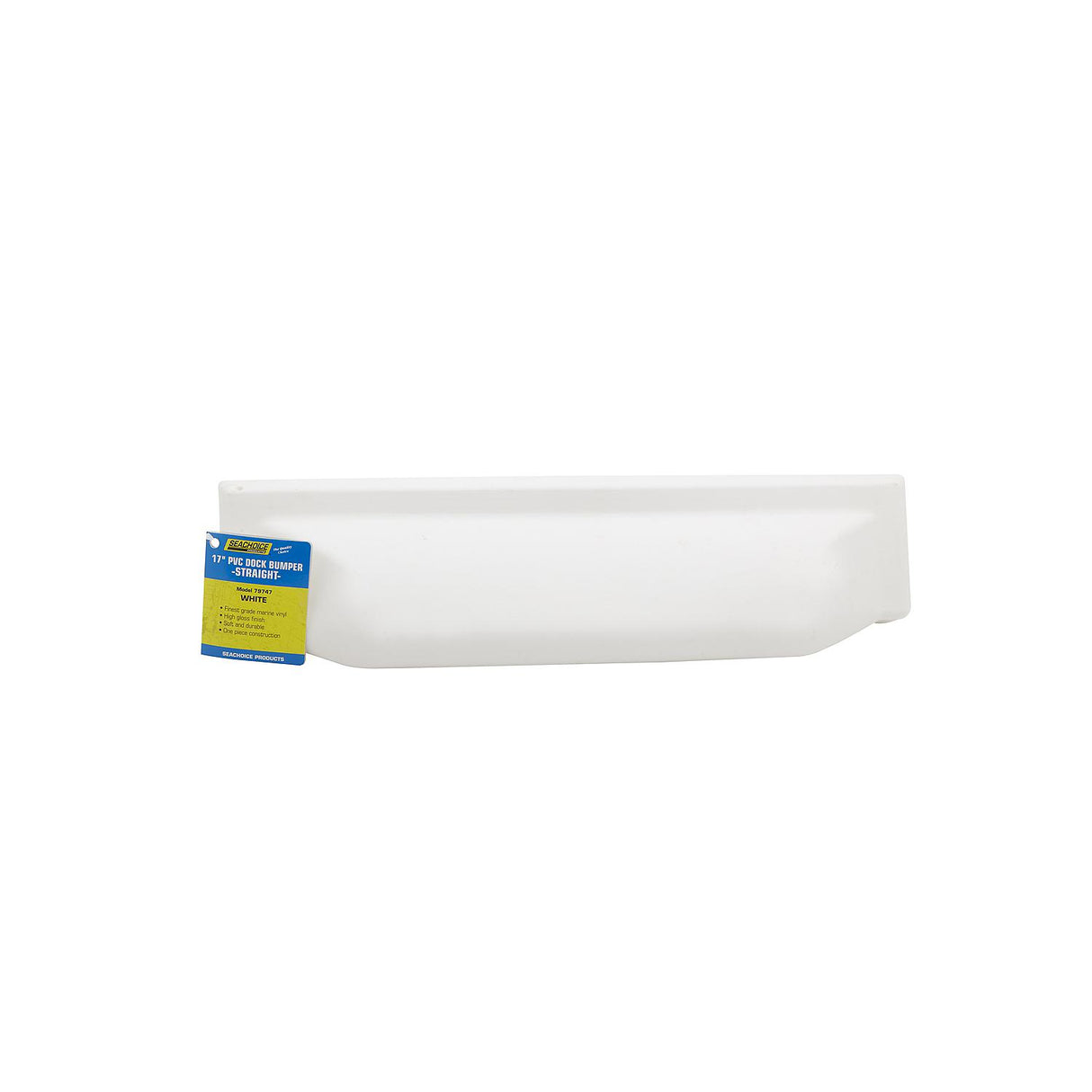 Seachoice 79747 Dock Bumper Straight, 17", White