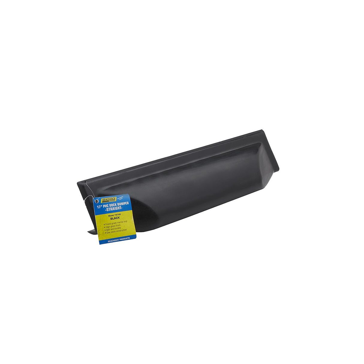 Seachoice 79748 Dock Bumper Straight, 17", Black