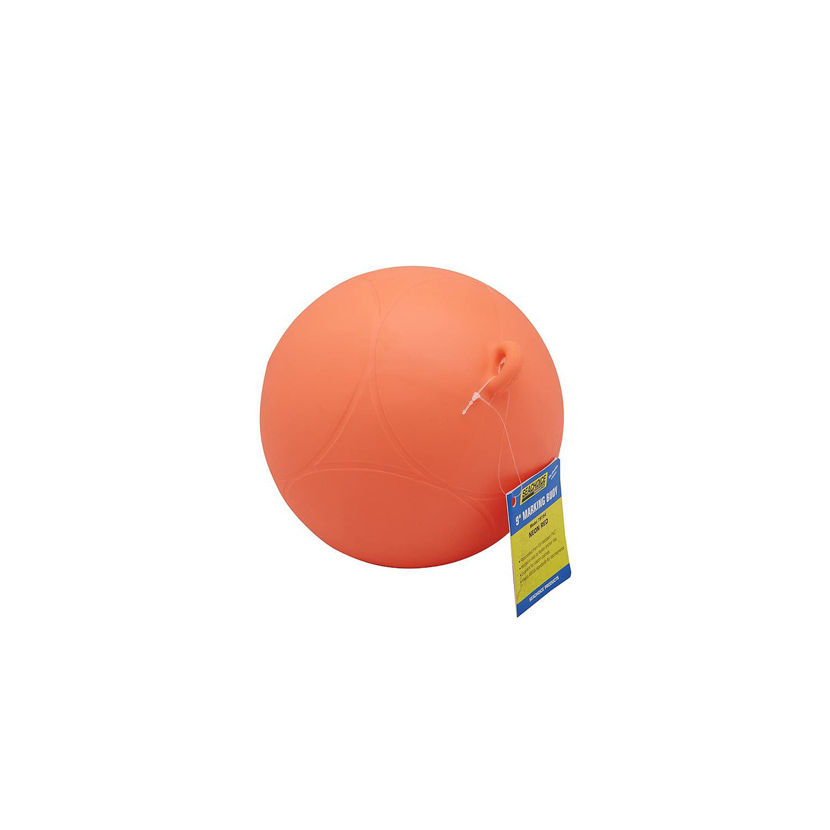 Seachoice 79754 Slalom/Marking Buoy - Neon Red, 9″ Dia.
