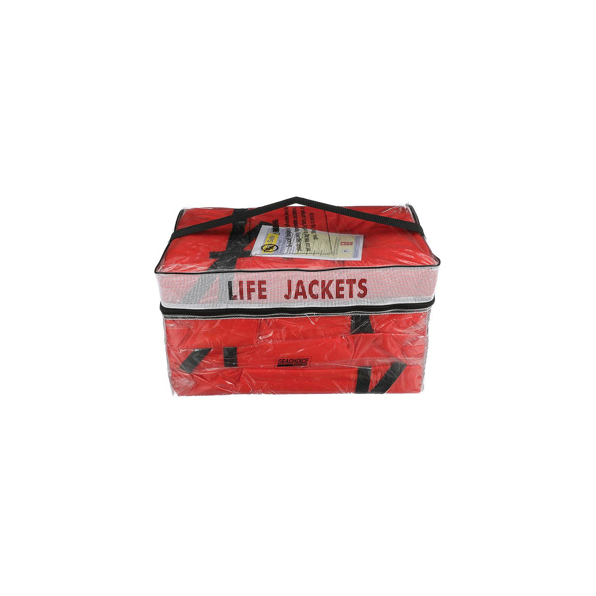 Seachoice 85510 Adult Universal Type II USCGA Life Vests w/Bag, Orange, 4-Pack