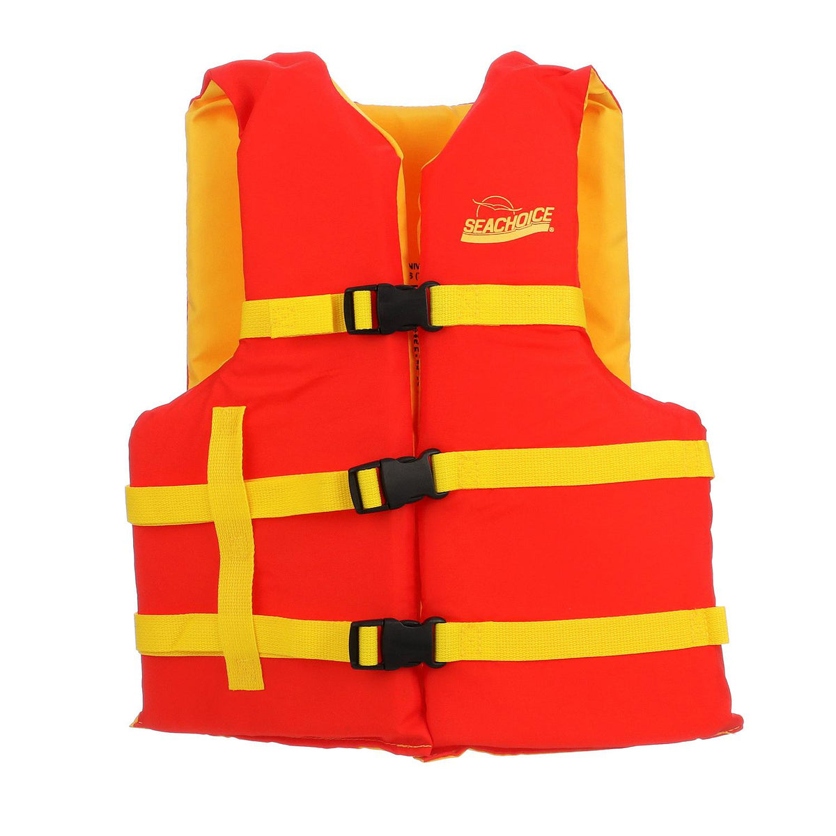 Seachoice 86230 Deluxe General Purpose Life VestOrange/Yellow, Adult Universal