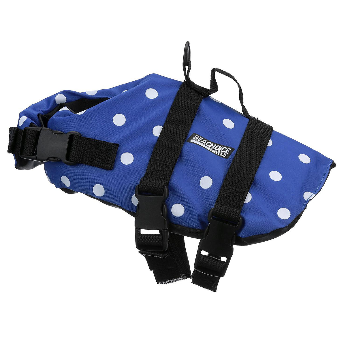 Seachoice 86270 Dog Life Vest - Blue Polka Dot, XS
