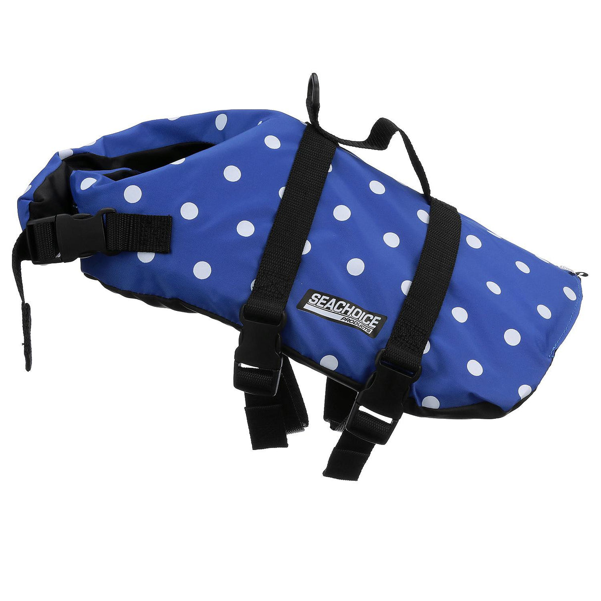 Seachoice 86280 Dog Life Vest - Blue Polka Dot, Sm