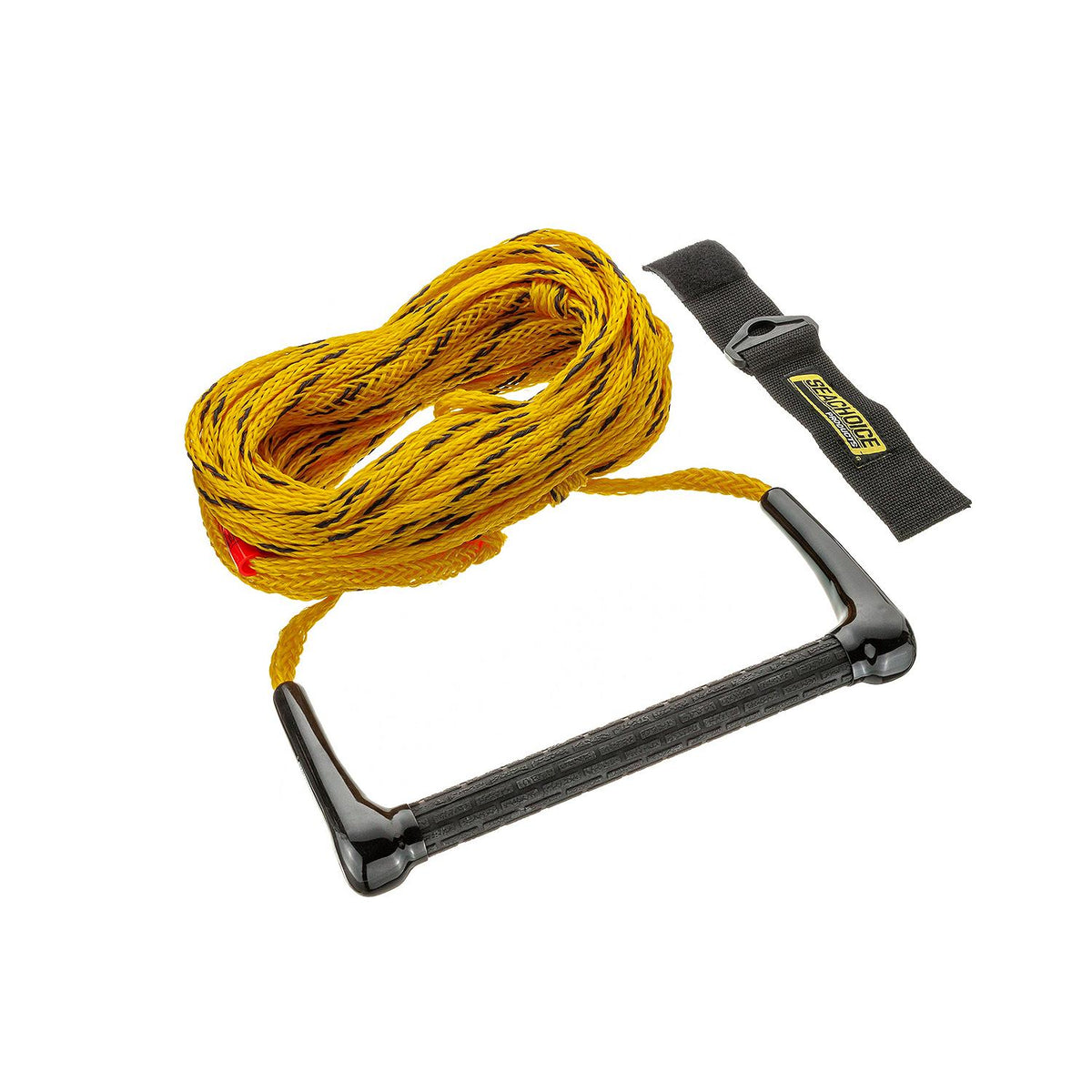 Seachoice 86651 Water Ski Tow Rope, 75', 12″ Handle with Textured Rubber Grip