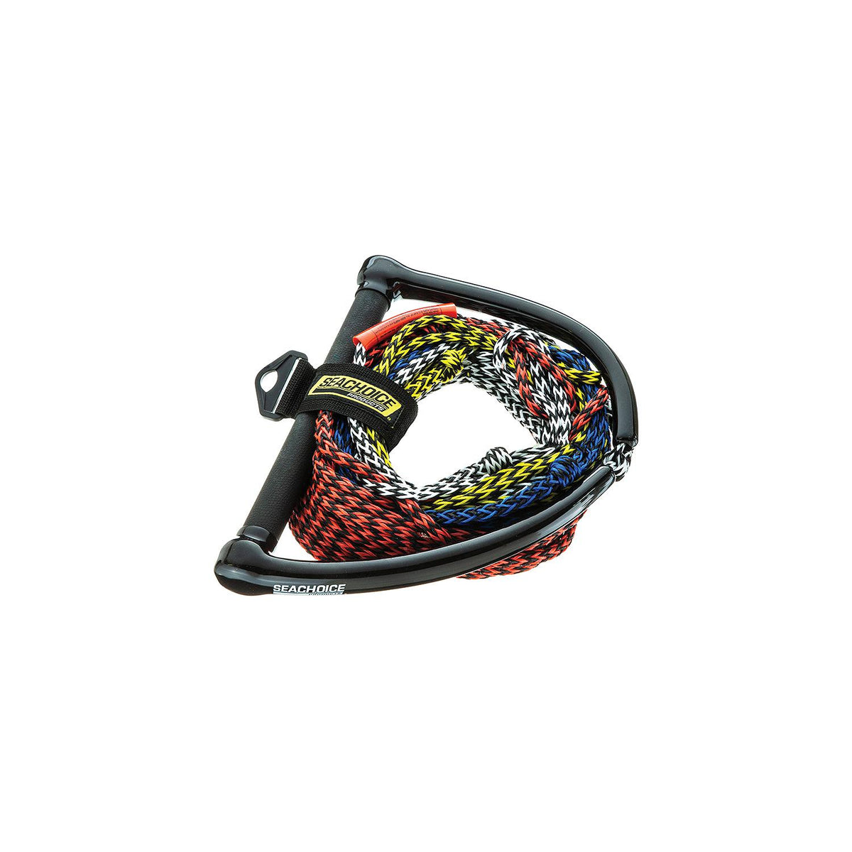 Seachoice 86734 4-Section Water Ski Rope, 75', 12″ Handle with Rubber Grip