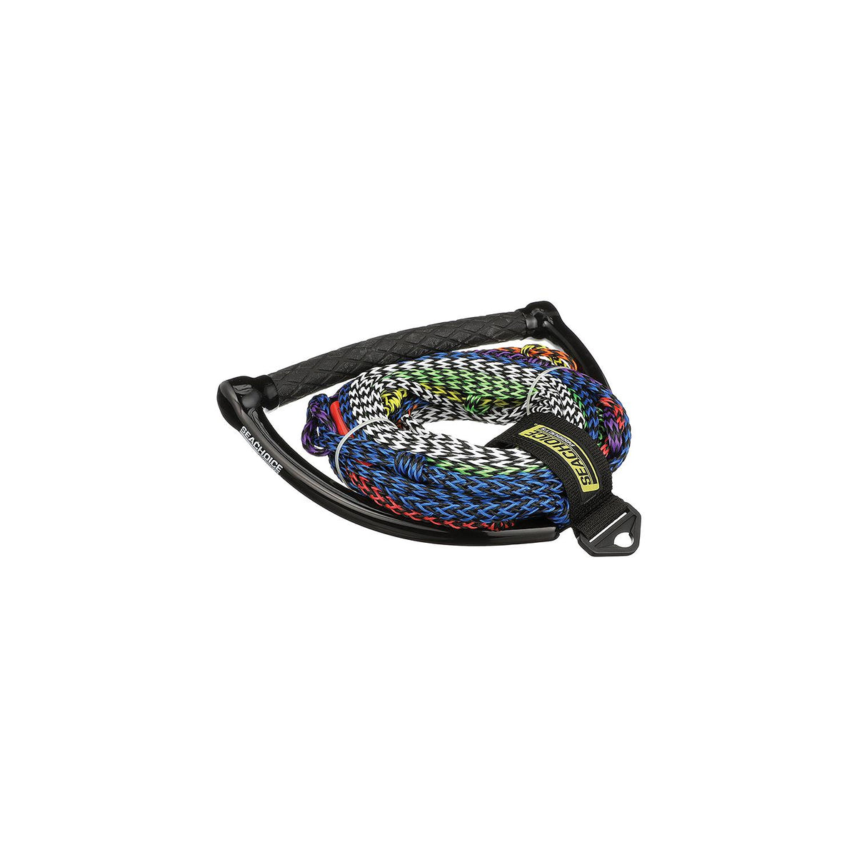 Seachoice 86763 8-Section Water Ski or Wakeboard Rope, 75', 13″ Handle with Textured Rubber Grip