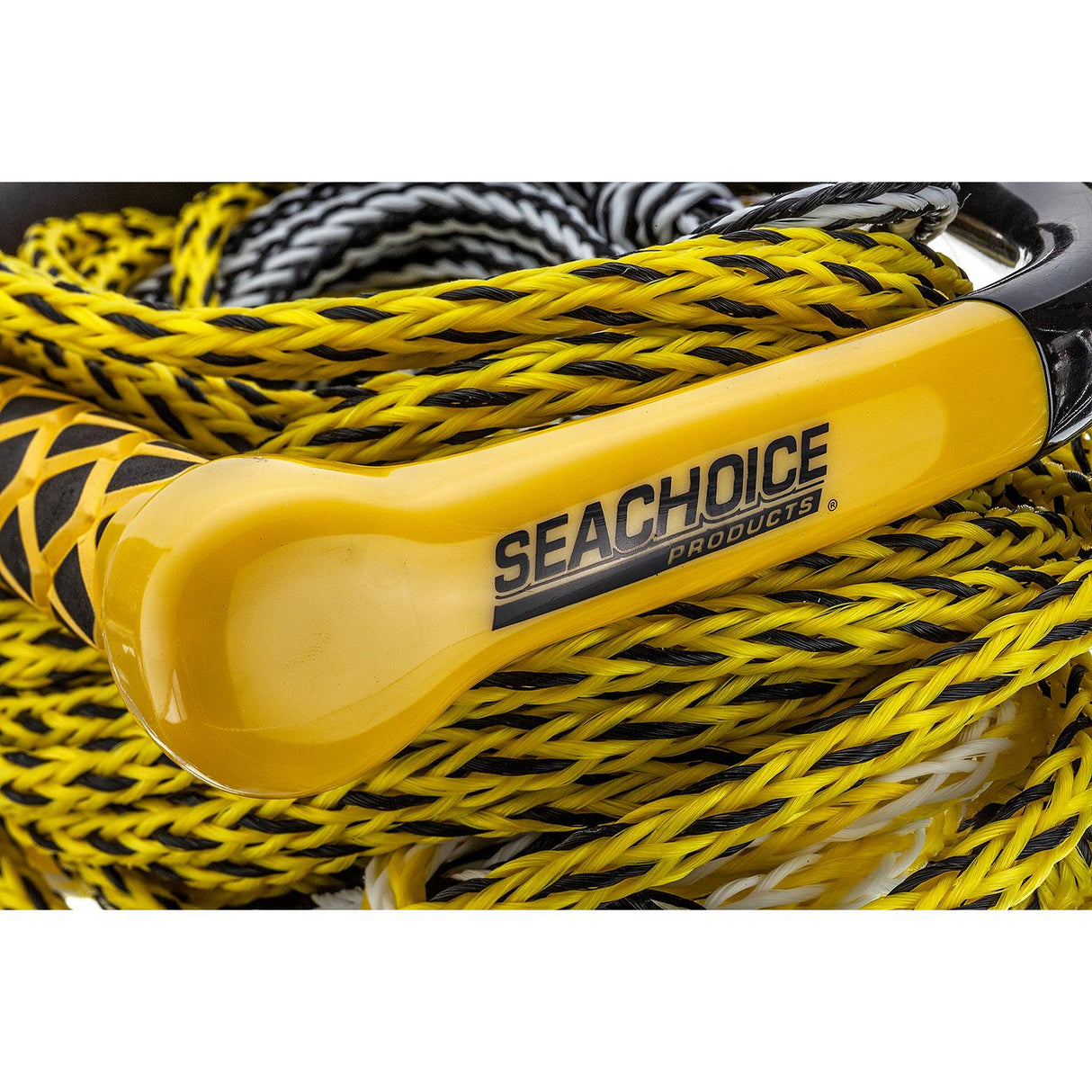 Seachoice 86801 5-Section Wakeboard Rope, 75', 15″ Handle with Textured EVA Grip and 6″ Trick Handle