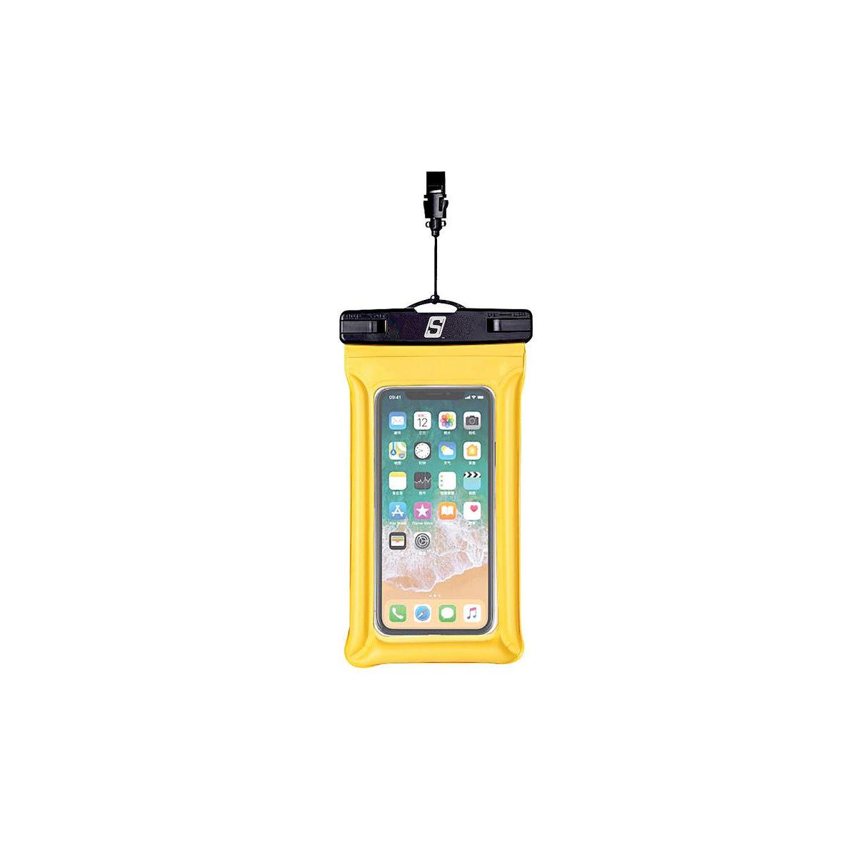 Seachoice 86853 Waterproof Floating Phone Holder Yellow, 5″ x 9″