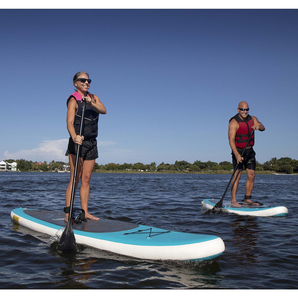 Seachoice 86941 10'6″ Inflatable Stand-Up Paddle Board KitAqua Blue