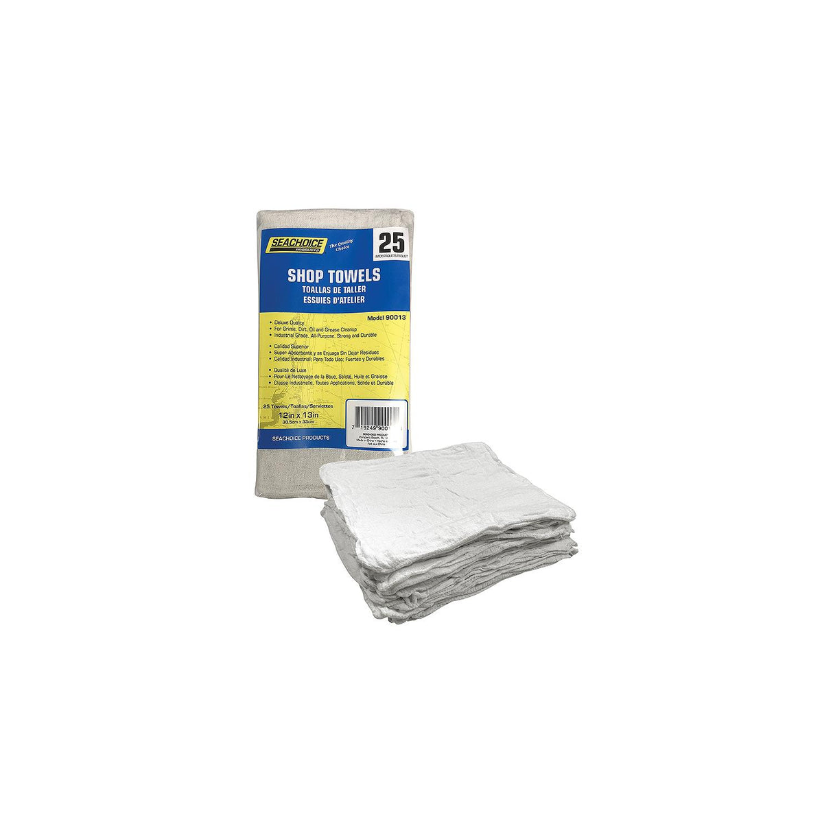 Seachoice 90013 Shop Towels, 25-ct. Bag