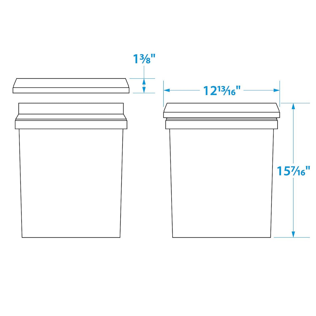 Seachoice 90120 5-Gallon Utility Bucket With Handle, Yellow