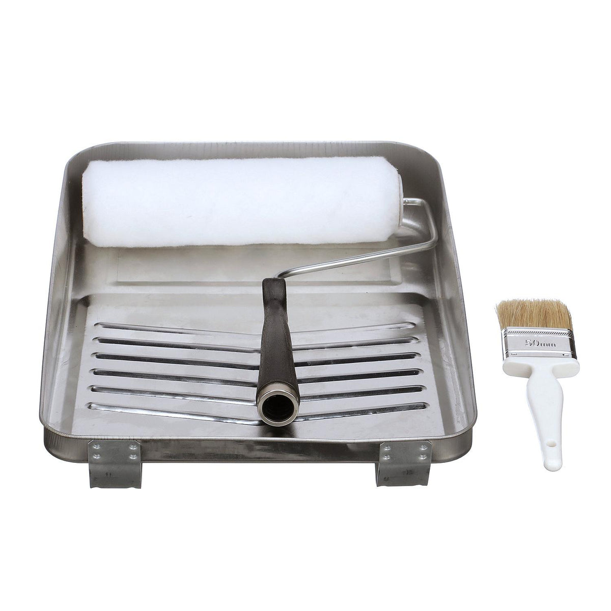 Seachoice Metal Paint Tray Kit (Includes 9″ Frame, 2″ Chip Brush, 9″ Cover and Metal Paint Tray)