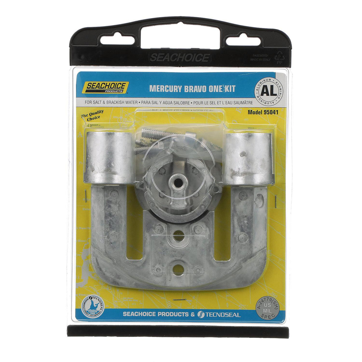 Seachoice Aluminum Anode Kit For Mercury Bravo I