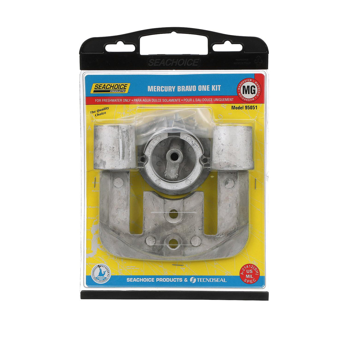 Seachoice Magnesium Anode Kit For Mercury Bravo I