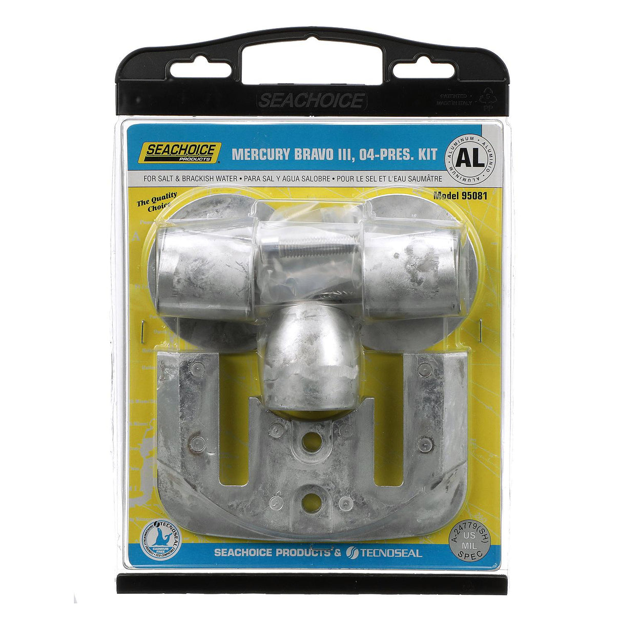 Seachoice Aluminum Anode Kit For Mercury Bravo III (04-Present)