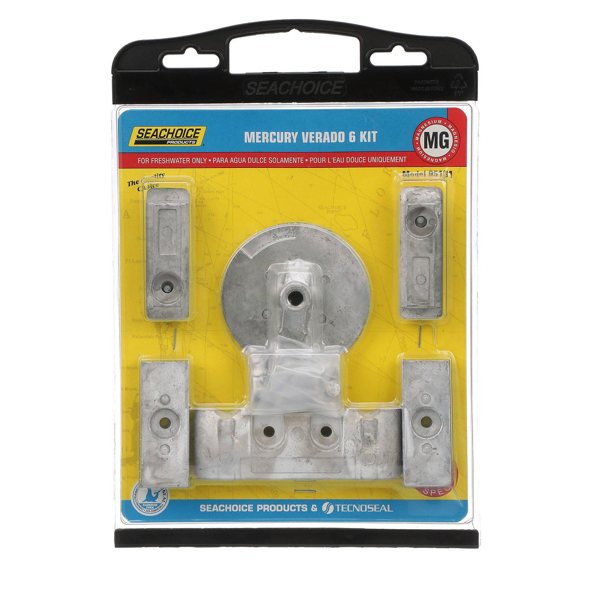 Seachoice Magnesium Anode Kit For 6 Cylinder Mercury Verado