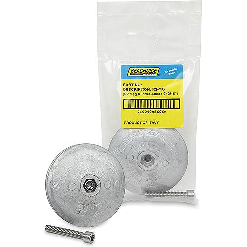 Seachoice 95606 Rudder & Trim Tab Anode w/Allen Screw, Magnesium, Model R2, Size 2-13/16" dia. x 1/2"