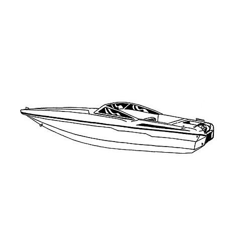 Carver 74119F10 Ski Boats With Low Profile Windshield, 19'6, Poly-Flex II Slate Gray I/O