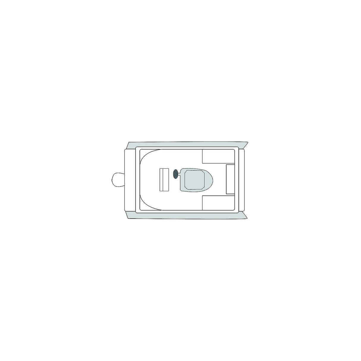 Carver 79009 Flex-Fit PRO Poly-Flex II Pontoon Boat, Slate Gray