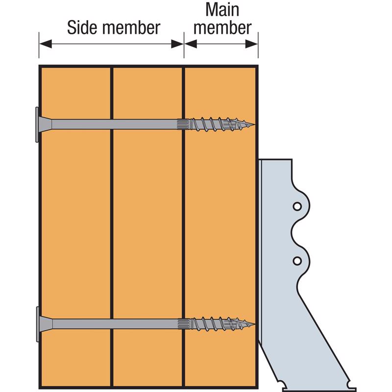 Simpson Strong-Tie Strong-Drive No. 10 X 5 in. L Star E-Coat Bold Wood Screws 50 pk