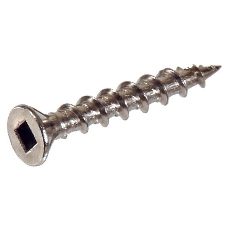 Hillman No. 8 X 2 in. L Square Stainless Steel Flat Head Deck Screws 25 pk
