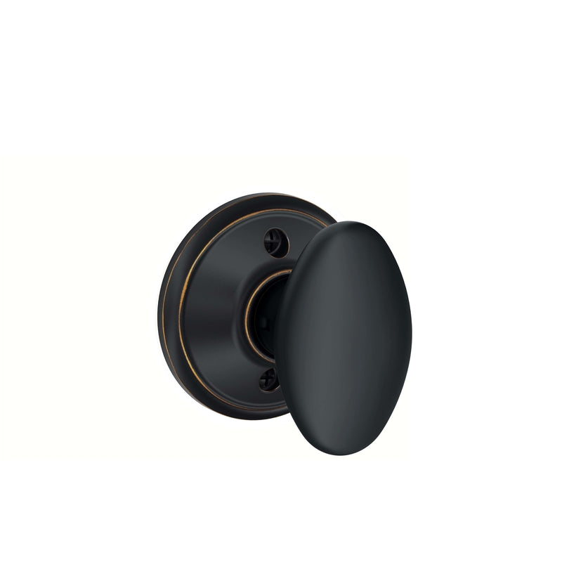 Schlage Siena Rustic Aged Bronze Dummy Knob