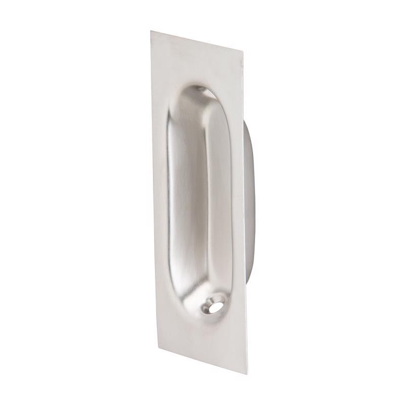 Schlage Ives Series 22B26D Rectangular Pull, 3-1/8 in W, 7/16 in D, 1-5/16 in H, Brass, Satin Chrome