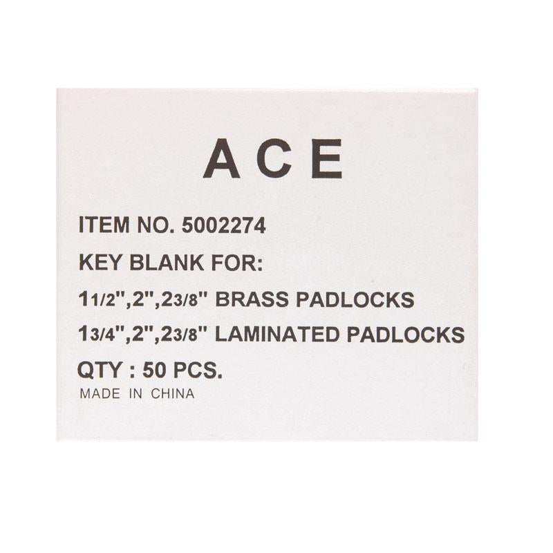 Ace Home Padlock Key Blank CP10 - 88/ 40 KB Single, Pack of 10