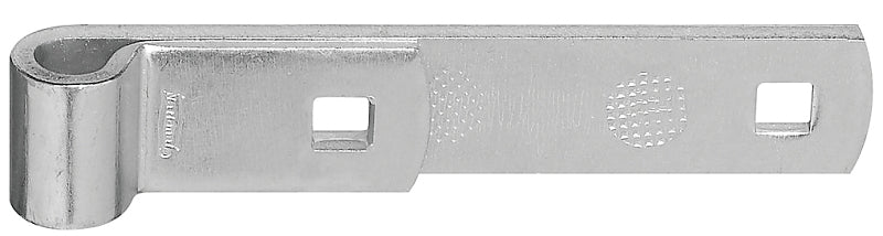 National Hardware N131-060 Strap Hinge, 0.19 in Thick Leaf, 6 in L x 1-1/4 in W, Steel, Zinc, 100 lb