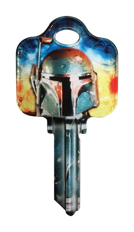 HILLMAN Star Wars Boba Fett House/Padlock Key Blank 68 SC1 Single For Schlage Locks, Pack of 5