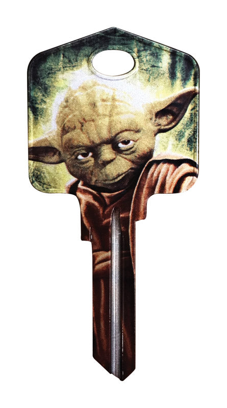 HILLMAN Star Wars Yoda House/Padlock Universal Key Blank KW1/10 Single, Pack of 5