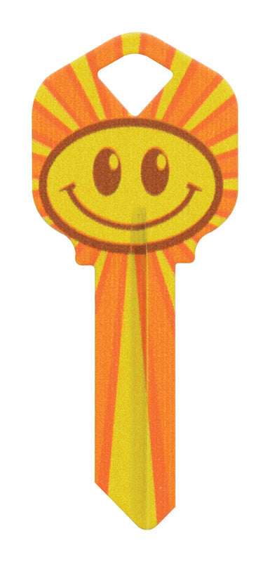 HILLMAN Wackey Smiley Face House/Office Universal Key Blank KW1 Single, Pack of 6
