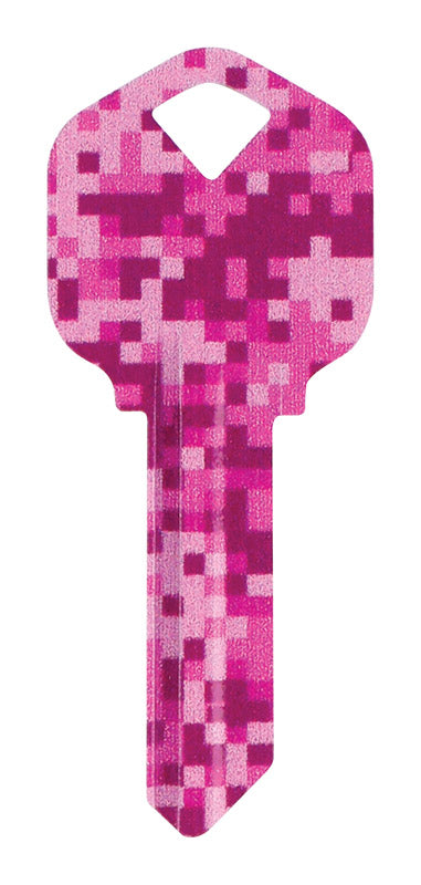 HILLMAN Wackey Digital Camo House/Office Universal Key Blank Kwikset 66/KW1 Single, Pack of 6