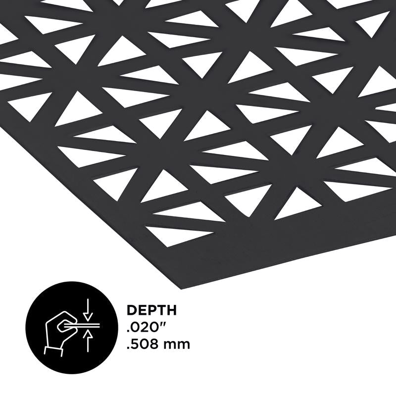 M-D Building Products 0.02 in. X 12 in. W X 24 in. L Black Aluminum Union Jack Sheet Metal, Pack of 3