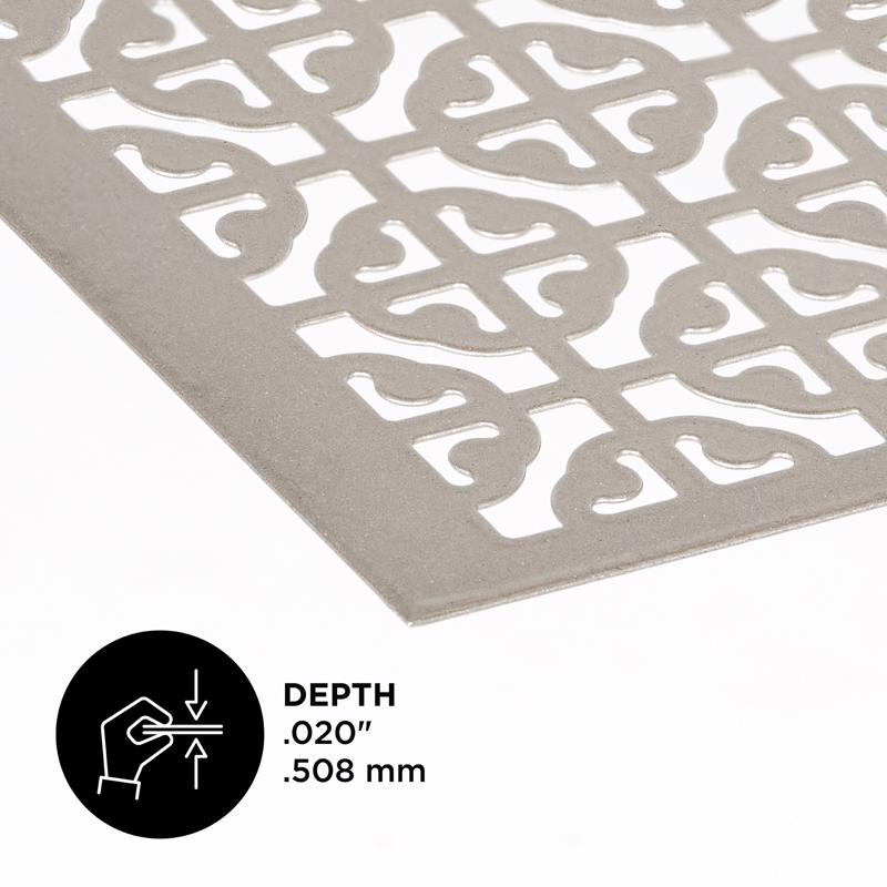 M-D Building Products 0.02 in. X 12 in. W X 24 in. L Satin Nickel Aluminum Mosaic Sheet Metal, Pack of 3