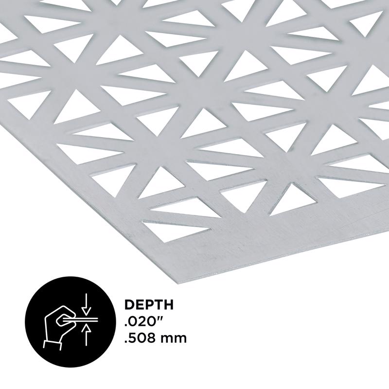 M-D Building Products 0.02 in. X 12 in. W X 24 in. L Mill Aluminum Union Jack Sheet Metal, Pack of 3
