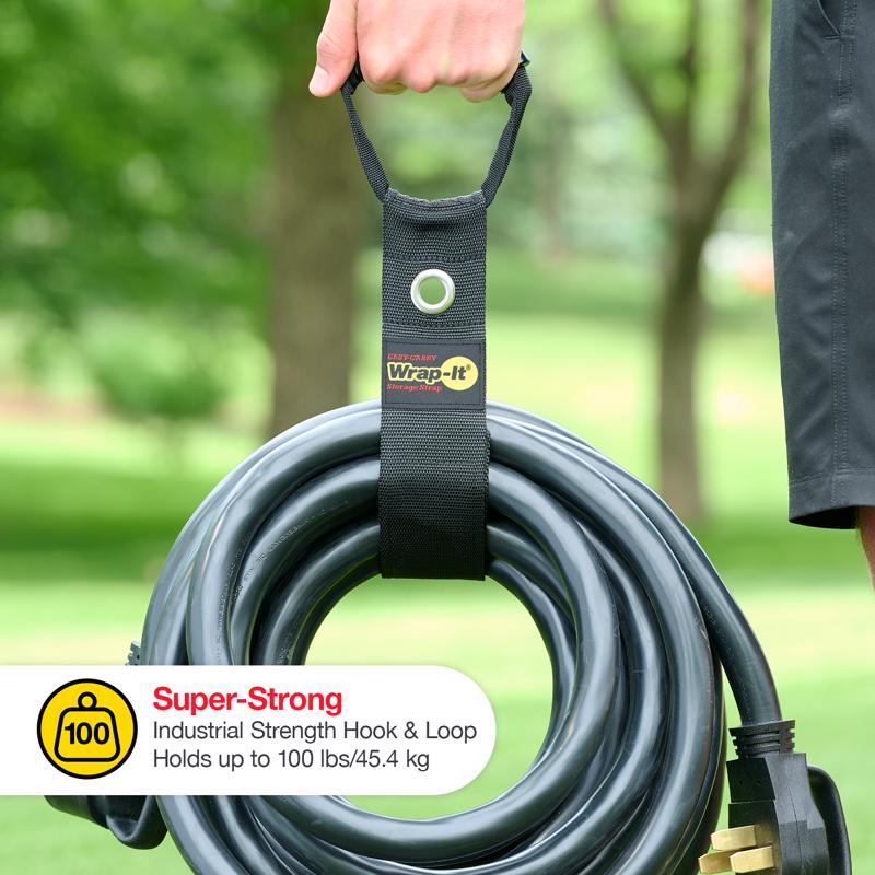 Wrap-It Easy Carry 2.5 in. W X 22 in. L Black Storage Straps 50 lb 1 pk
