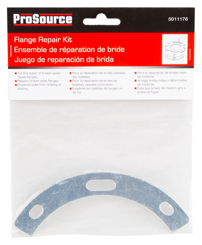 ProSource SF-100 Toilet Repair Flange, Steel, Silver