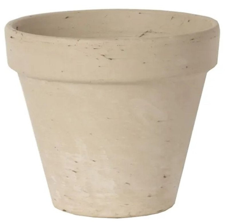 Border Concepts 805561 Pot, 7-3/4 in Dia, 6-3/4 in H, Granite Clay, Terracotta, Pack of 12