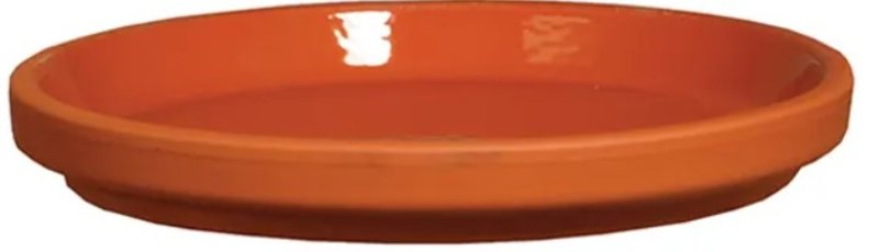 BCI German Terracotta 801688 Waterproof Saucer, 5-1/2 in W, Clay, Red, Pack of 12