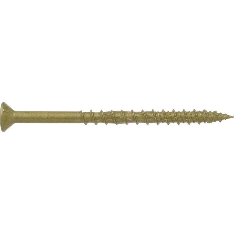 HILLMAN Power Pro No. 8 Ga. X 2-1/2 in. L Star Flat Head Coarse Multi-Material Screws, Pack of 5