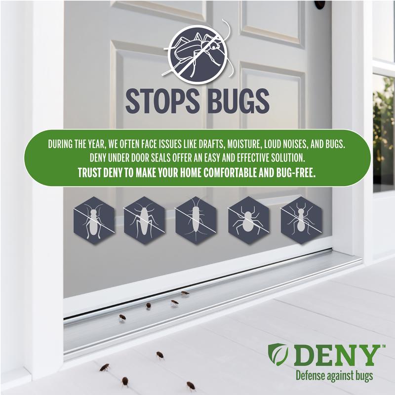 M-D Building Products DENY White Vinyl Seal For Doors 36 in. L X 2 in.