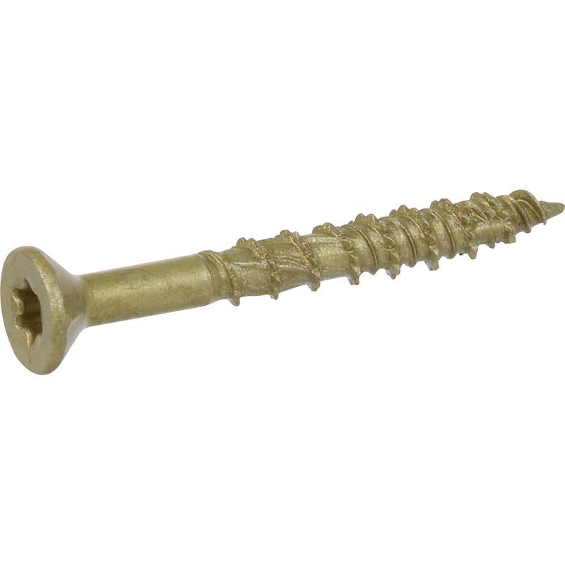 HILLMAN Power Pro No. 8 Ga. X 1-1/2 in. L Star Flat Head Coarse Multi-Material Screws