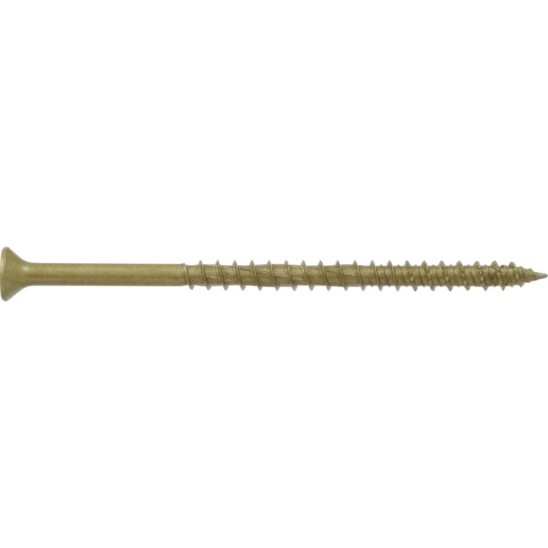 HILLMAN Power Pro No. 10 Ga. X 3-1/2 in. L Star Flat Head Coarse Multi-Material Screws, Pack of 5
