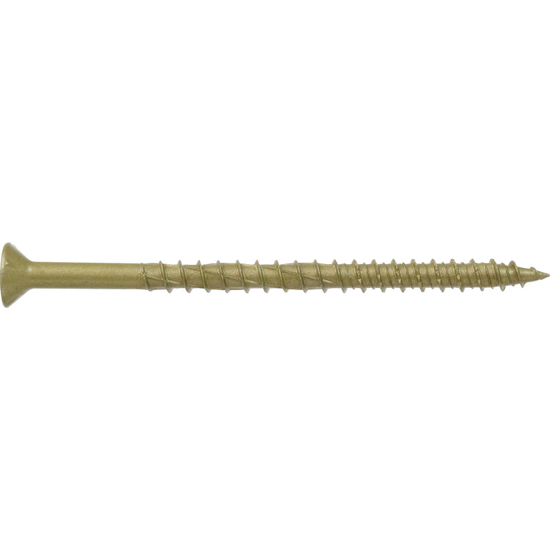 HILLMAN Power Pro 1/4 in. Ga. X 4 in. L Star Flat Head Coarse Multi-Material Screws, Pack of 5
