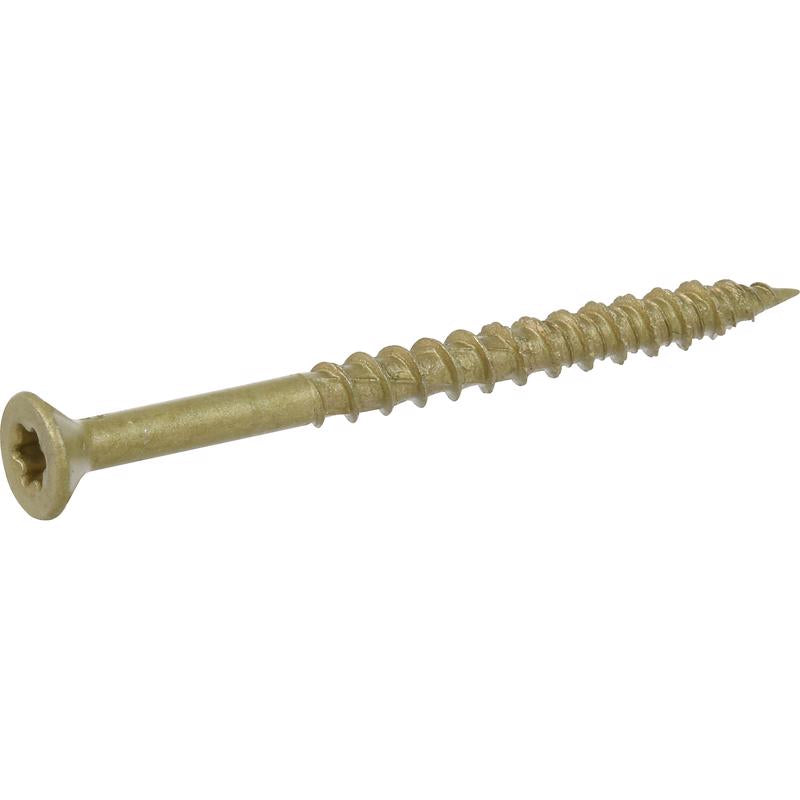 HILLMAN Power Pro No. 10 Ga. X 2-1/2 in. L Star Flat Head Coarse Multi-Material Screws, Pack of 5